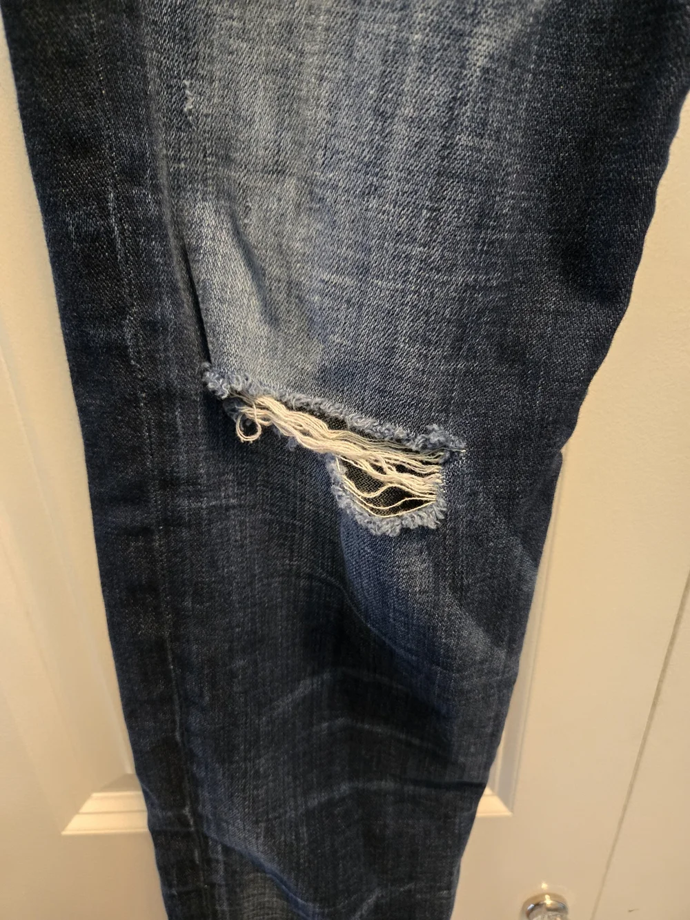 True Religion Halle Dark Indigo Women's Jeans - Mid Rise Super Skinny Fit - Picture 8 of 15